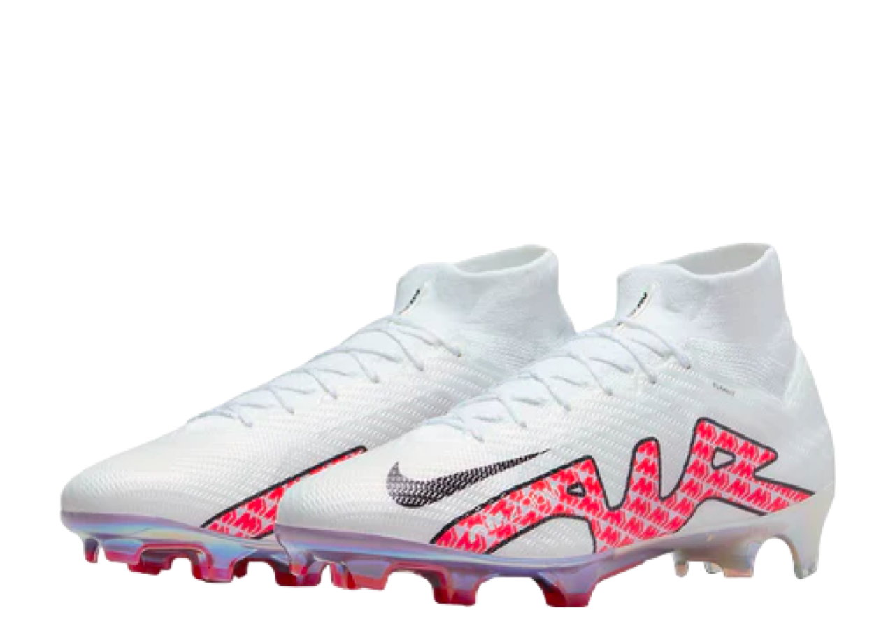 Nike Zoom Mercurial Superfly 9 Elite FG White Bright Crimson - photo 2