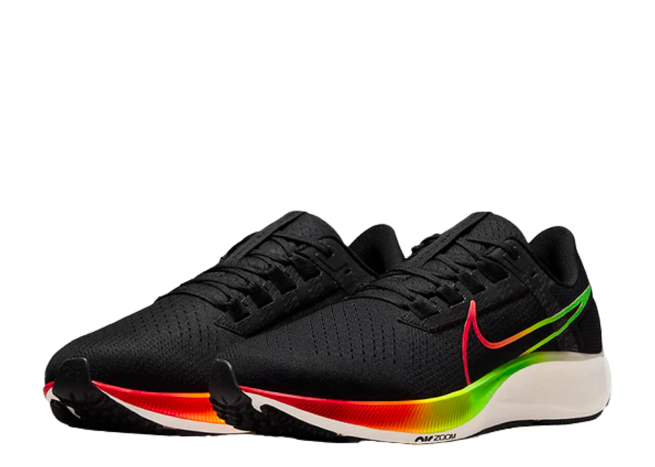 Nike Air Zoom Pegasus 38 Black Green Strike - photo 2