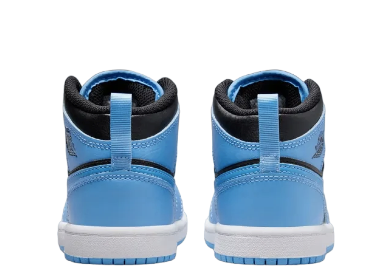 Air Jordan 1 Mid University Blue Black (Pre-School) - photo 3