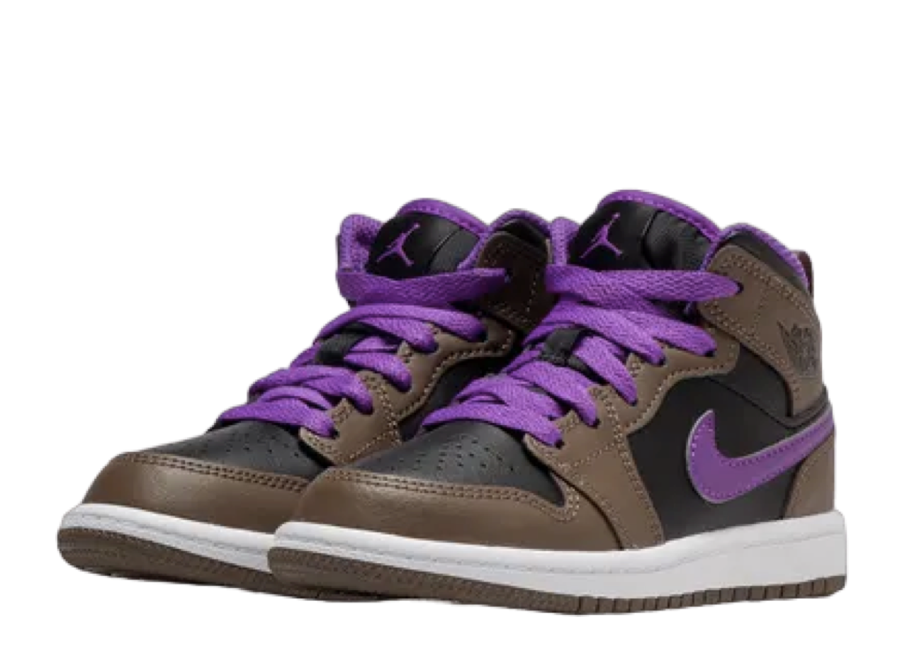 Air Jordan 1 Mid Palomino Wild Berry (Pre-School) - photo 2