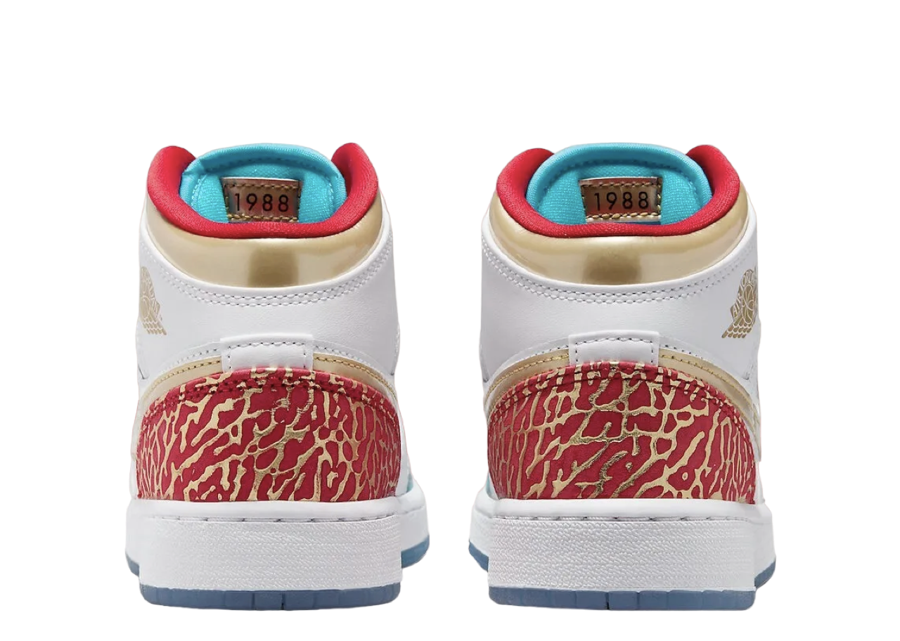 Air Jordan 1 Mid Sneaker School NC to Chi (Pre-School) - photo 3