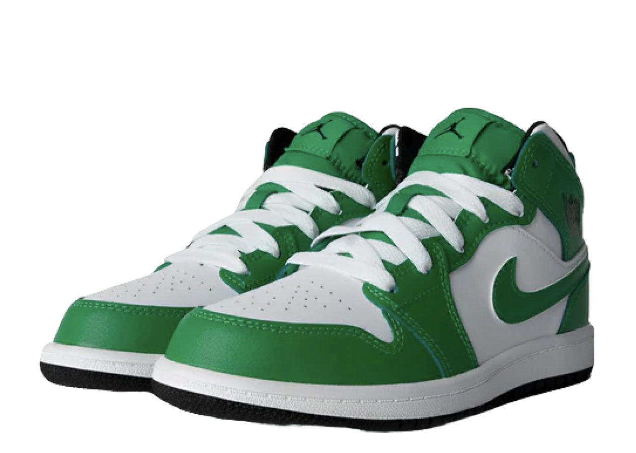Air Jordan 1 Mid Lucky Green (Pre-School) - photo 2