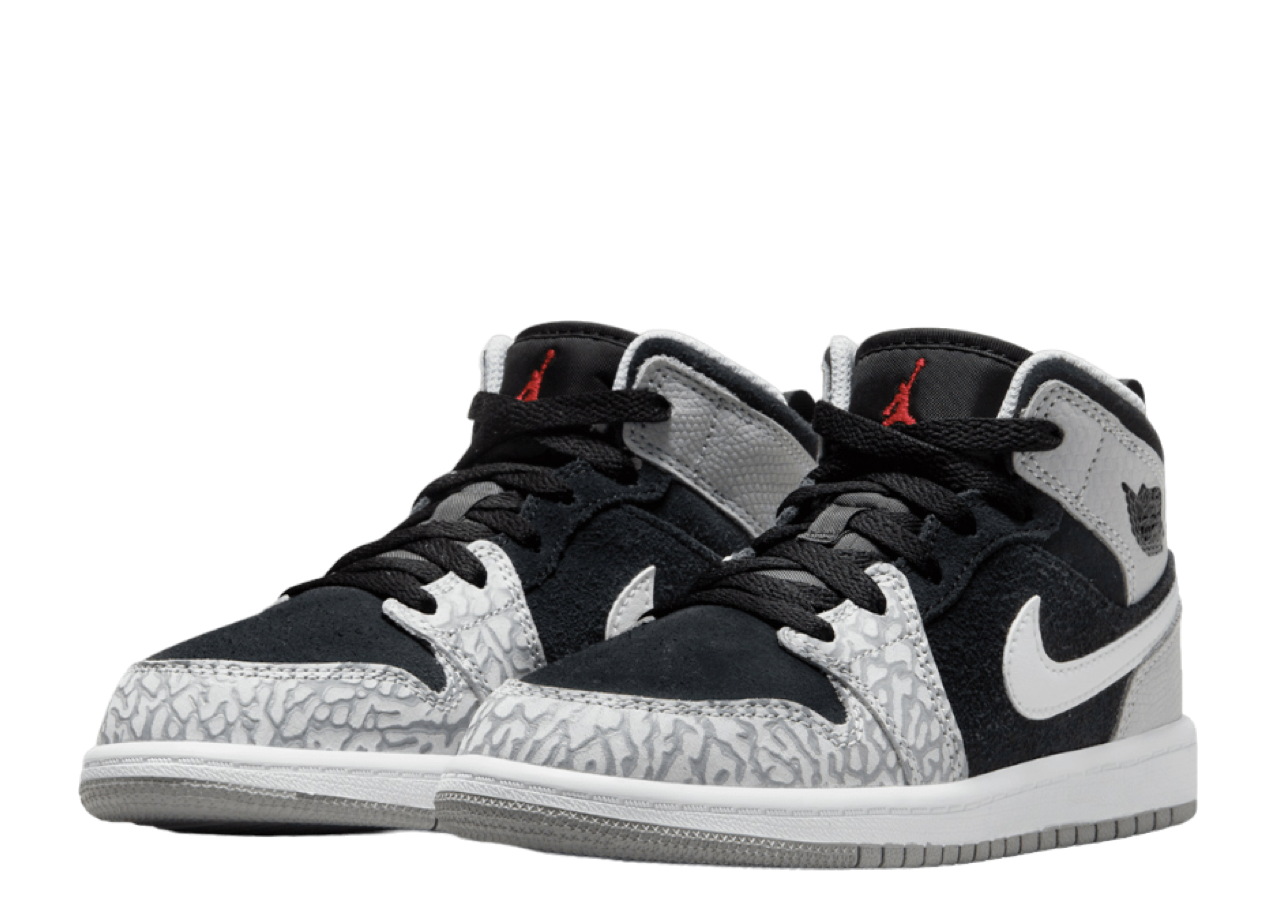 Air Jordan 1 Mid SE Elephant Print (Pre-School) - photo 2