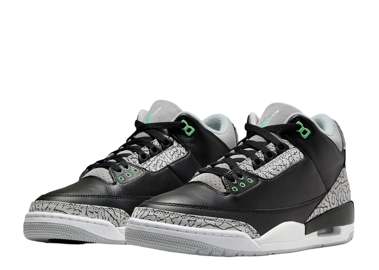 Air Jordan 3 Retro Green Glow - photo 2