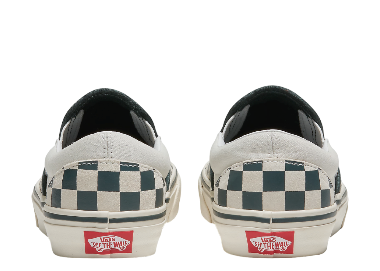 Vans Slip-On Checkerboard Green True White - photo 3